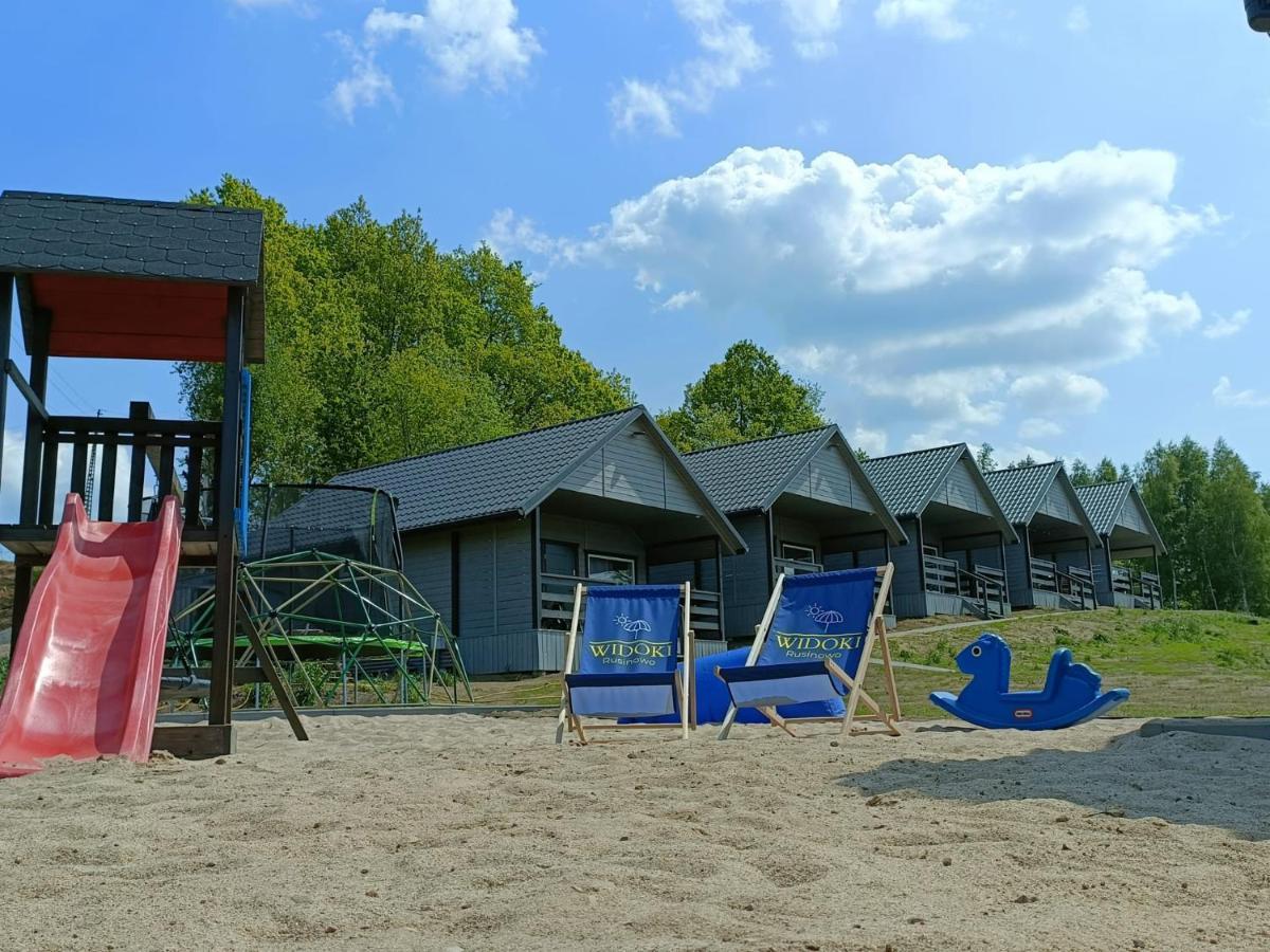Widoki Rusinowo Domki Letniskowe Eksteriør billede